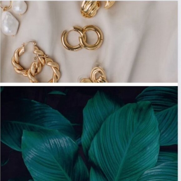 ✨✨ Elegant Triple-Strand Pearl Choker with Opalescent Centerpiece✨ - Picture 9 of 9